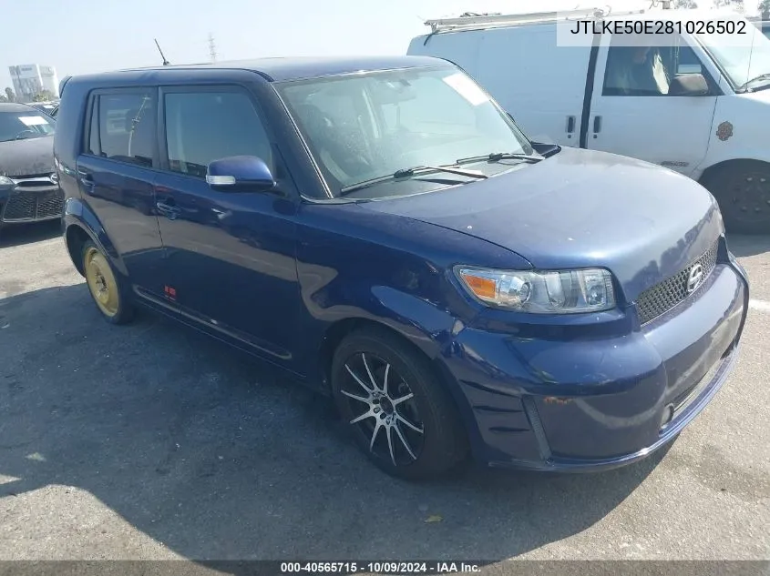 2008 Scion Xb VIN: JTLKE50E281026502 Lot: 40565715