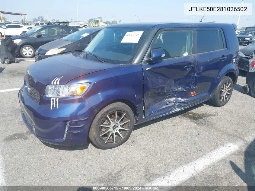 2008 Scion Xb VIN: JTLKE50E281026502 Lot: 40565715