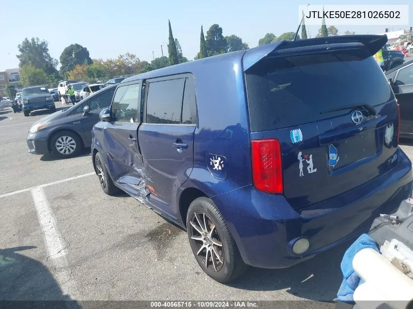 2008 Scion Xb VIN: JTLKE50E281026502 Lot: 40565715