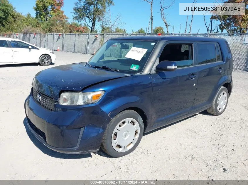 2008 Scion Xb VIN: JTLKE50E381037945 Lot: 40576862