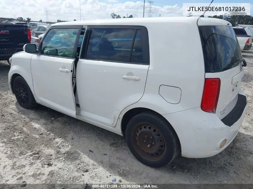 2008 Scion Xb VIN: JTLKE50E681017236 Lot: 40721389