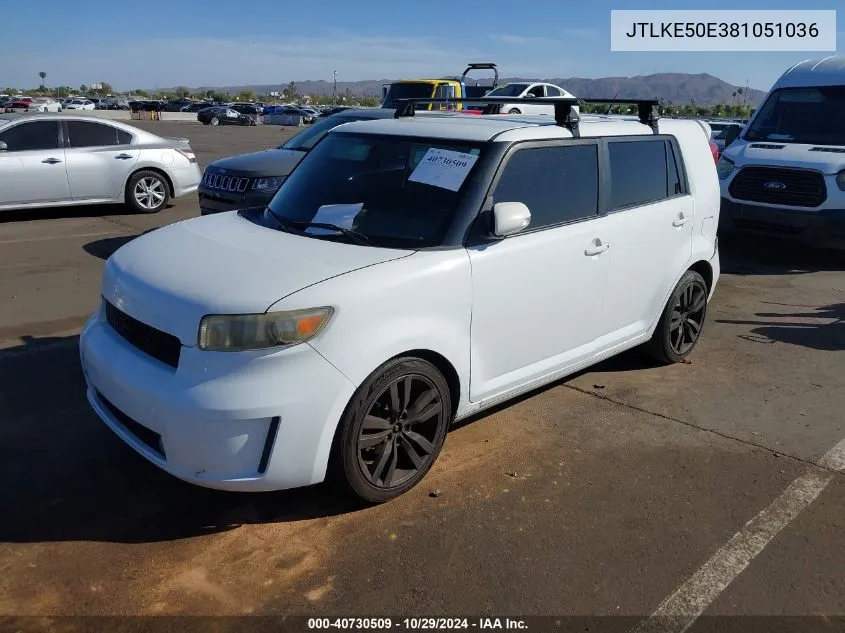 2008 Scion Xb VIN: JTLKE50E381051036 Lot: 40730509