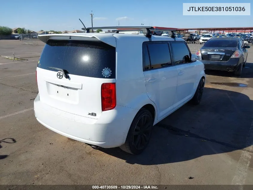 2008 Scion Xb VIN: JTLKE50E381051036 Lot: 40730509