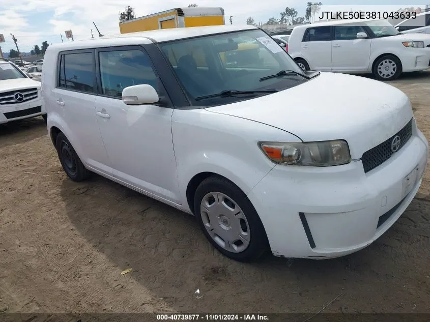 2008 Scion Xb VIN: JTLKE50E381043633 Lot: 40739877