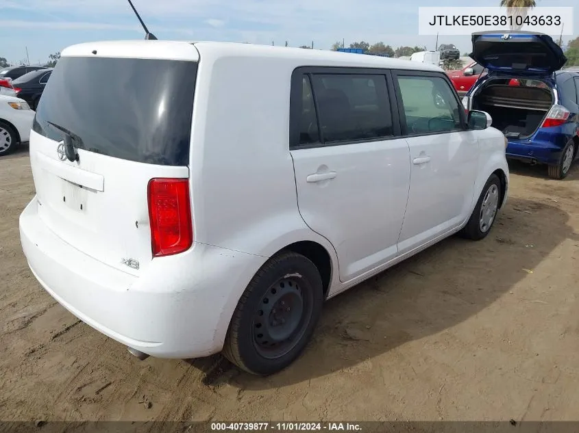 2008 Scion Xb VIN: JTLKE50E381043633 Lot: 40739877