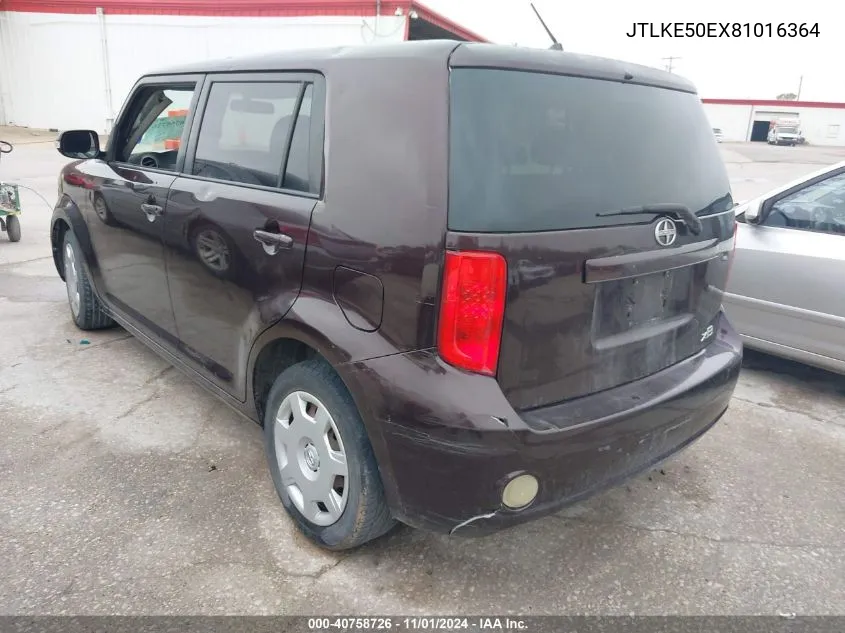 2008 Scion Xb VIN: JTLKE50EX81016364 Lot: 40758726