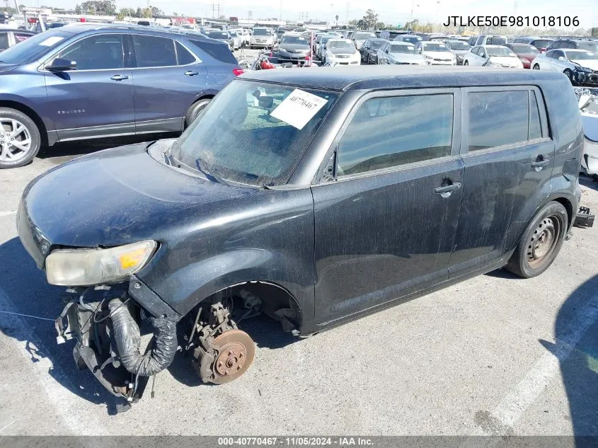 2008 Scion Xb VIN: JTLKE50E981018106 Lot: 40770467