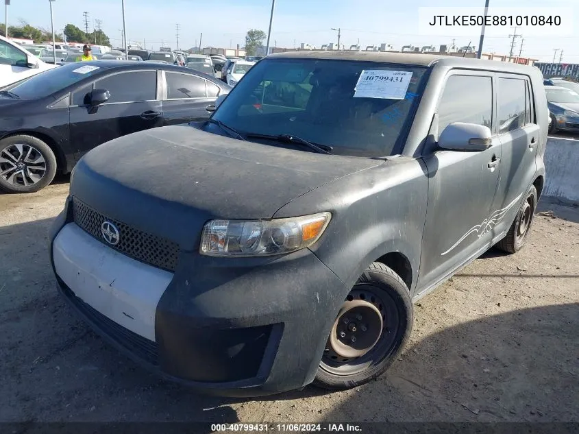 2008 Scion Xb VIN: JTLKE50E881010840 Lot: 40799431