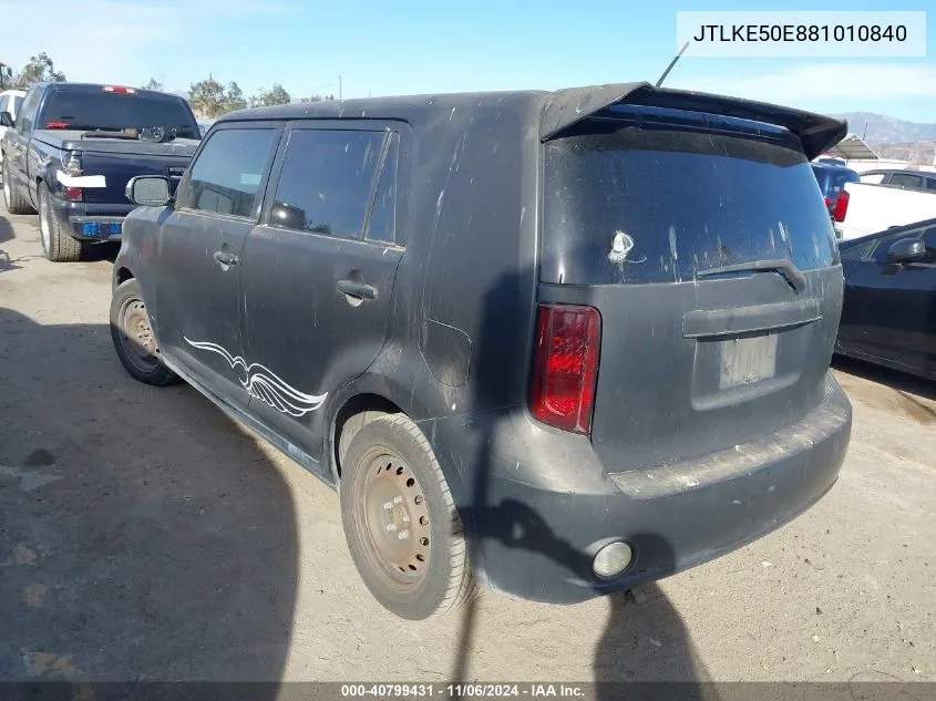 2008 Scion Xb VIN: JTLKE50E881010840 Lot: 40799431