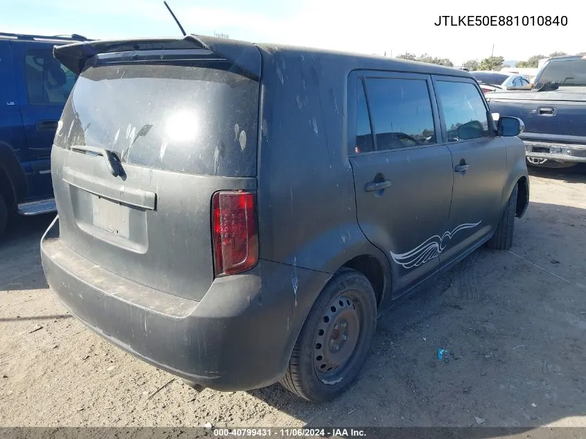 2008 Scion Xb VIN: JTLKE50E881010840 Lot: 40799431