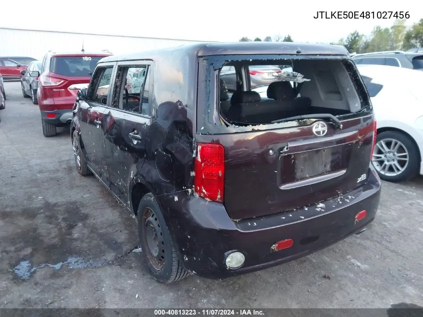 2008 Scion Xb VIN: JTLKE50E481027456 Lot: 40813223