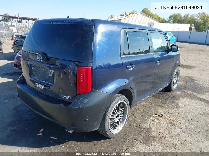 2008 Scion Xb VIN: JTLKE50E281049021 Lot: 40832832