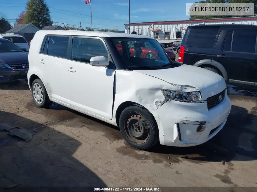 2008 Scion Xb VIN: JTLKE50E881018257 Lot: 40841722