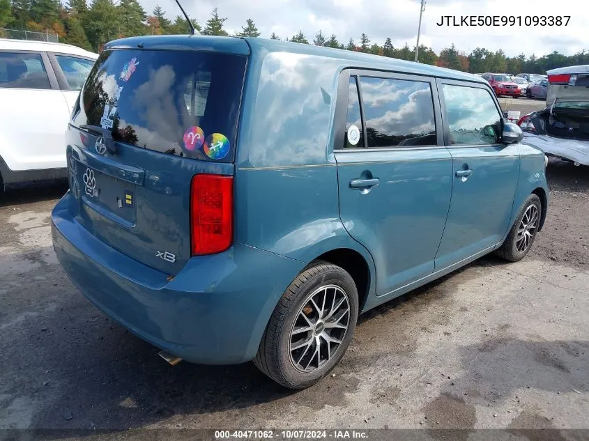 2009 Scion Xb Xb VIN: JTLKE50E991093387 Lot: 40471062