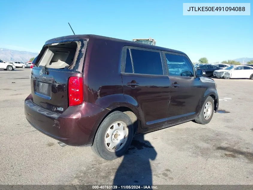 2009 Scion Xb VIN: JTLKE50E491094088 Lot: 40763139