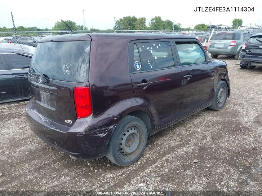 2010 Scion Xb VIN: JTLZE4FE3A1114304 Lot: 40218994