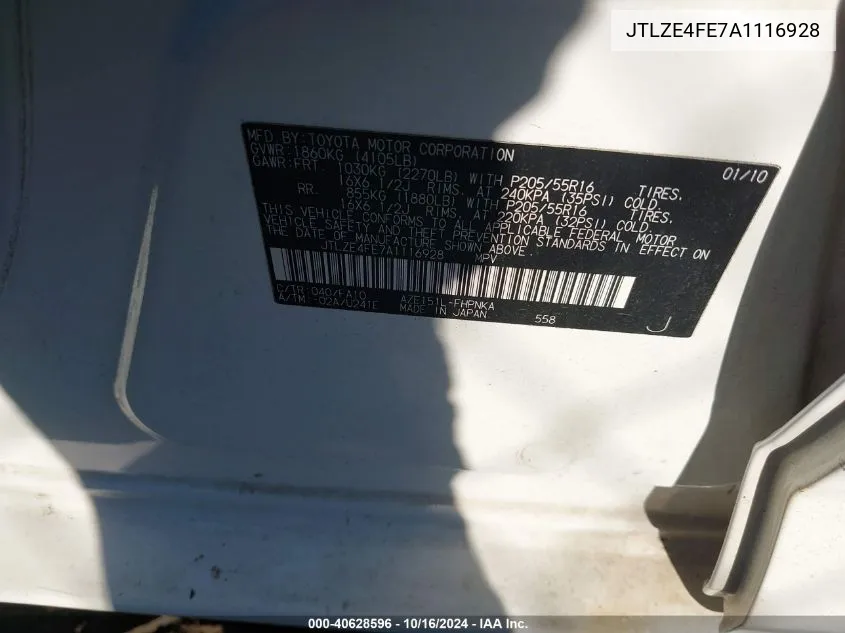 JTLZE4FE7A1116928 2010 Scion Xb