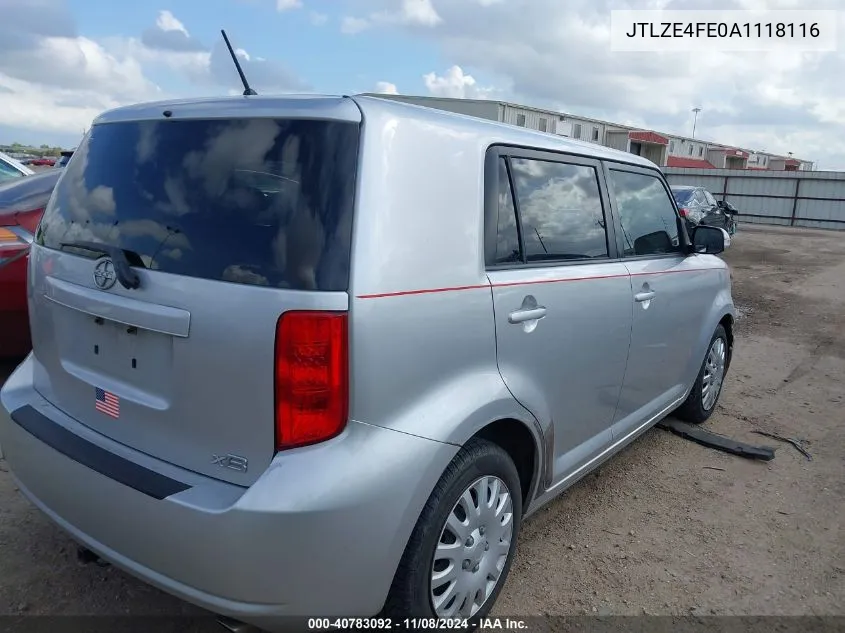 2010 Scion Xb VIN: JTLZE4FE0A1118116 Lot: 40783092