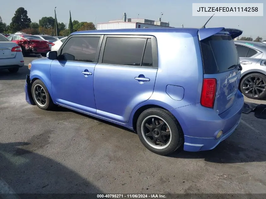 2010 Scion Xb Release Series 7.0 VIN: JTLZE4FE0A1114258 Lot: 40795271