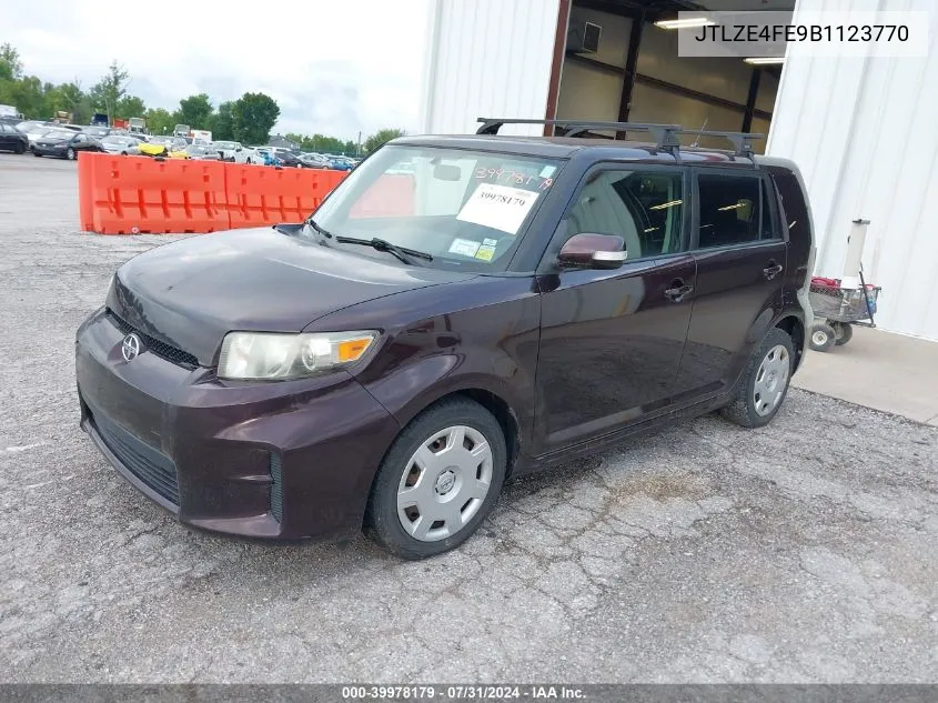 2011 Scion Xb VIN: JTLZE4FE9B1123770 Lot: 39978179