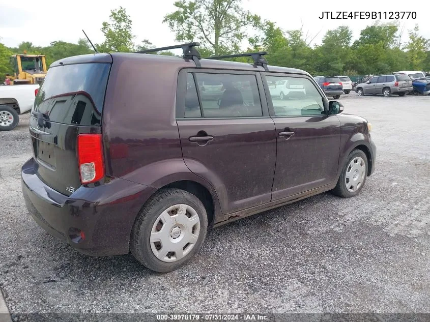 2011 Scion Xb VIN: JTLZE4FE9B1123770 Lot: 39978179