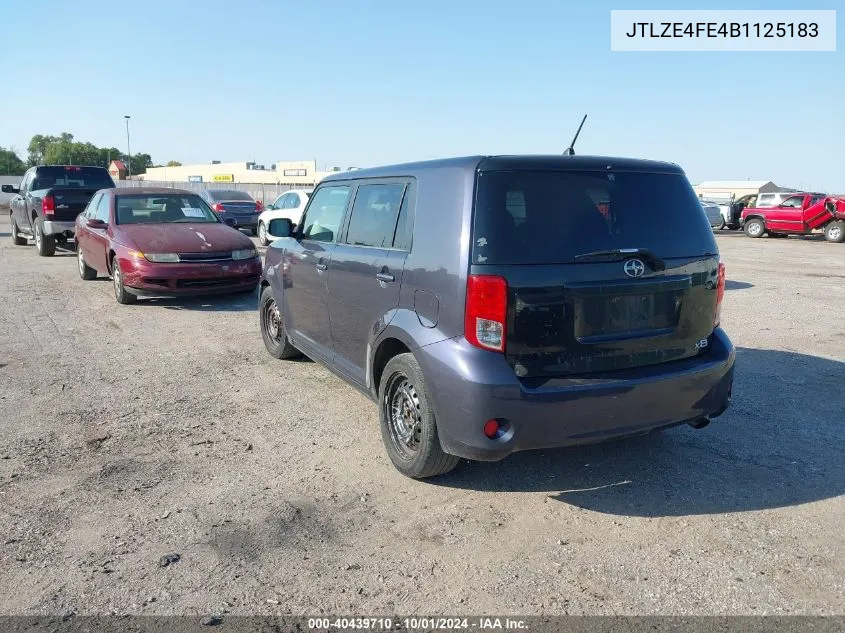 2011 Scion Xb Xb VIN: JTLZE4FE4B1125183 Lot: 40439710