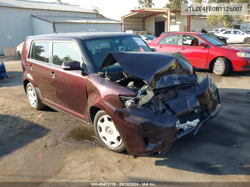 2011 Scion Xb Base (Retail Orders Only) (A4) VIN: JTLZE4FE0B1126007 Lot: 40472739