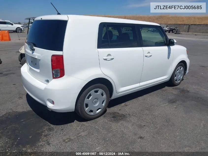 JTLZE4FE7CJ005685 2012 Scion Xb