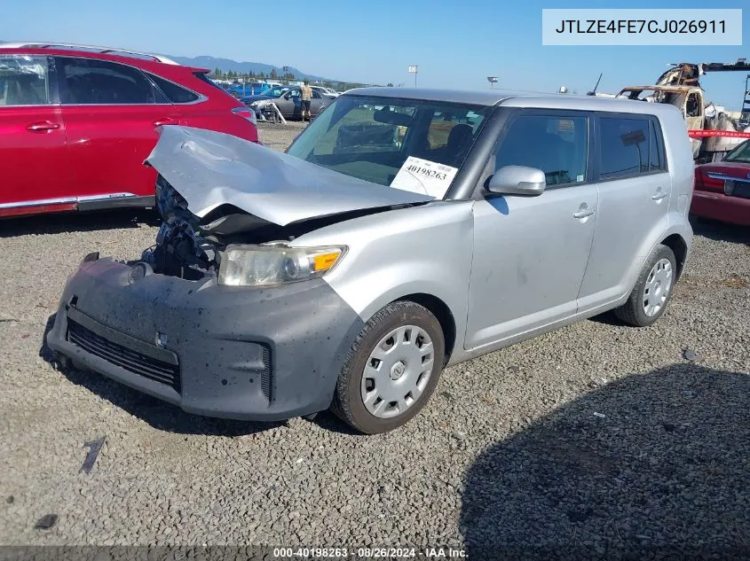 JTLZE4FE7CJ026911 2012 Scion Xb