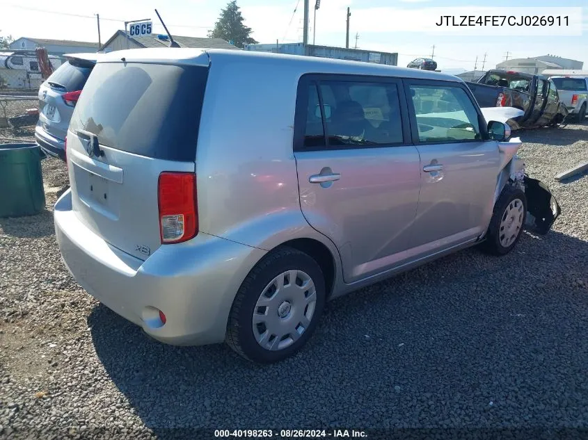 JTLZE4FE7CJ026911 2012 Scion Xb