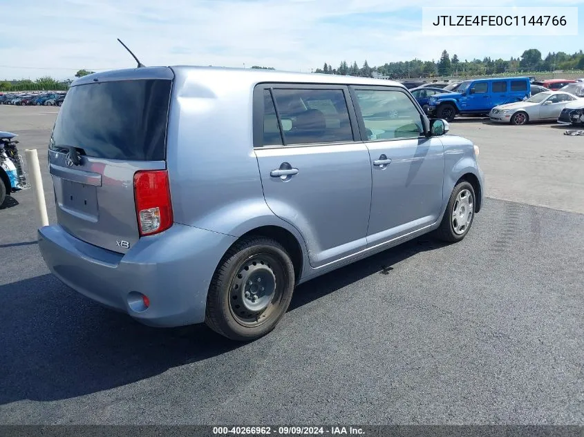 2012 Scion Xb VIN: JTLZE4FE0C1144766 Lot: 40266962