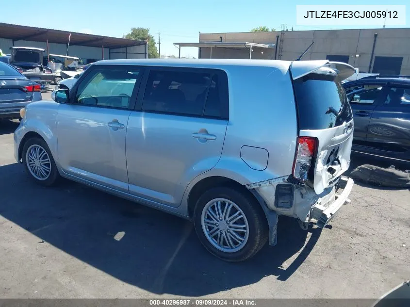 2012 Scion Xb VIN: JTLZE4FE3CJ005912 Lot: 40296987