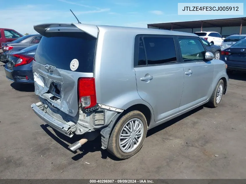 2012 Scion Xb VIN: JTLZE4FE3CJ005912 Lot: 40296987