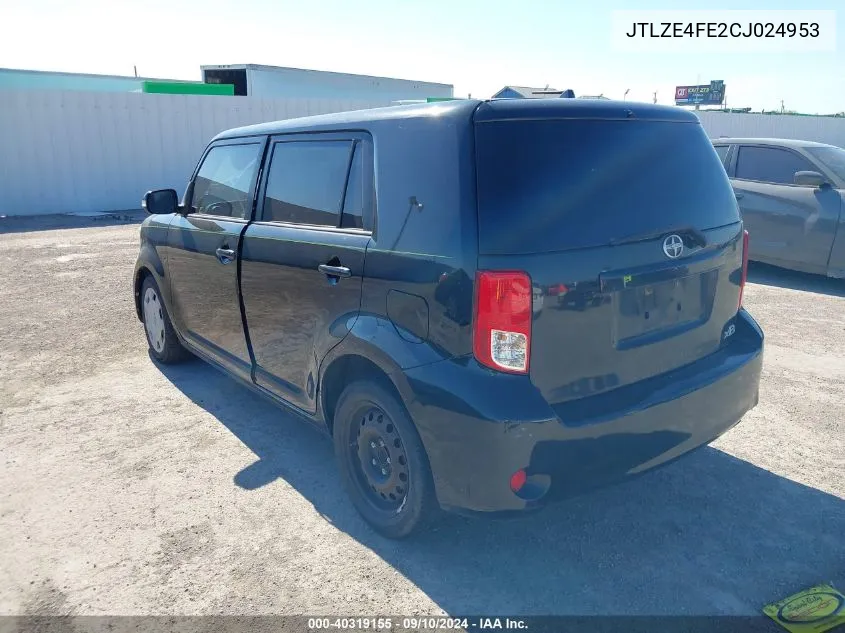 2012 Scion Xb VIN: JTLZE4FE2CJ024953 Lot: 40319155