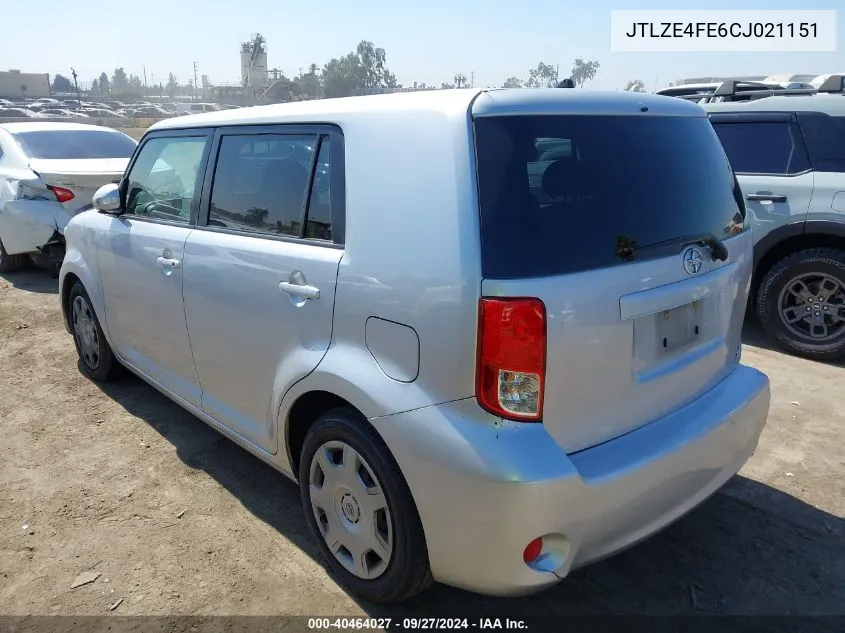 JTLZE4FE6CJ021151 2012 Scion Xb