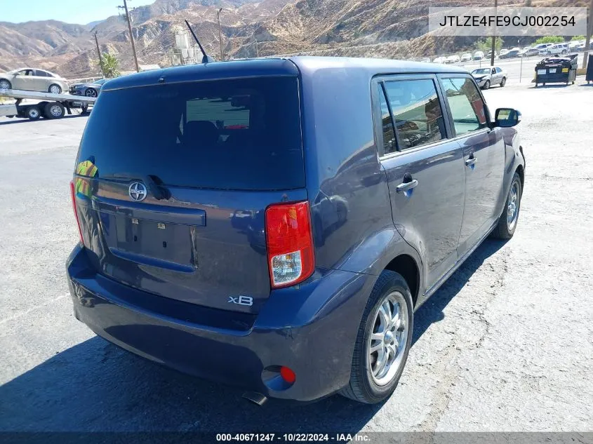 2012 Scion Xb VIN: JTLZE4FE9CJ002254 Lot: 40671247