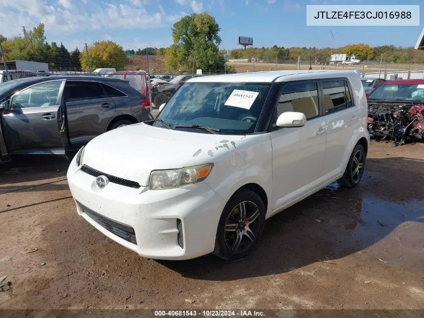 2012 Scion Xb VIN: JTLZE4FE3CJ016988 Lot: 40681543