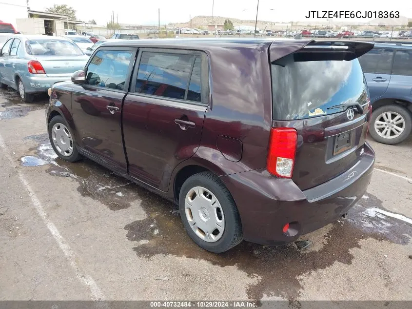 2012 Scion Xb VIN: JTLZE4FE6CJ018363 Lot: 40732484