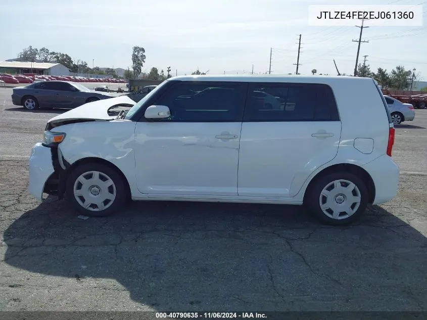 2014 Scion Xb VIN: JTLZE4FE2EJ061360 Lot: 40790635