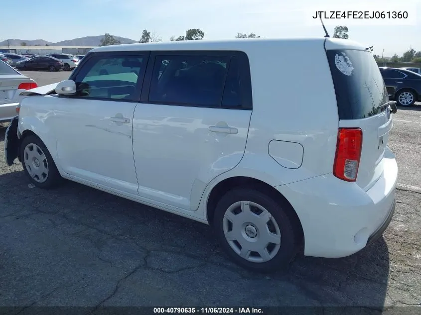 2014 Scion Xb VIN: JTLZE4FE2EJ061360 Lot: 40790635