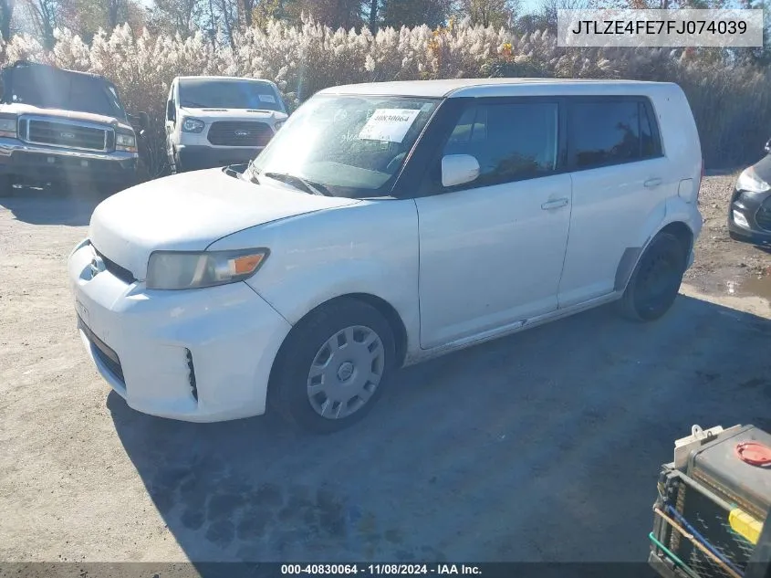 2015 Scion Xb VIN: JTLZE4FE7FJ074039 Lot: 40830064