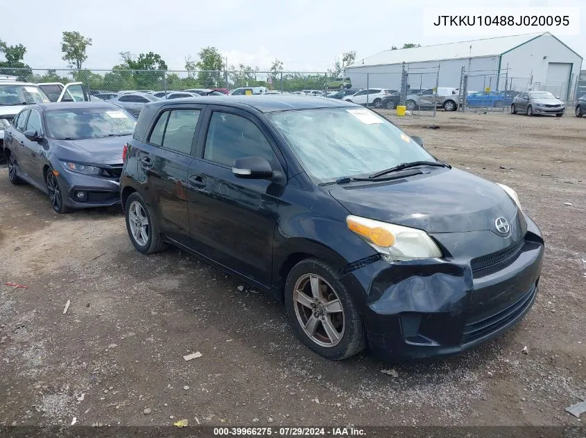 2008 Scion Xd VIN: JTKKU10488J020095 Lot: 39966275