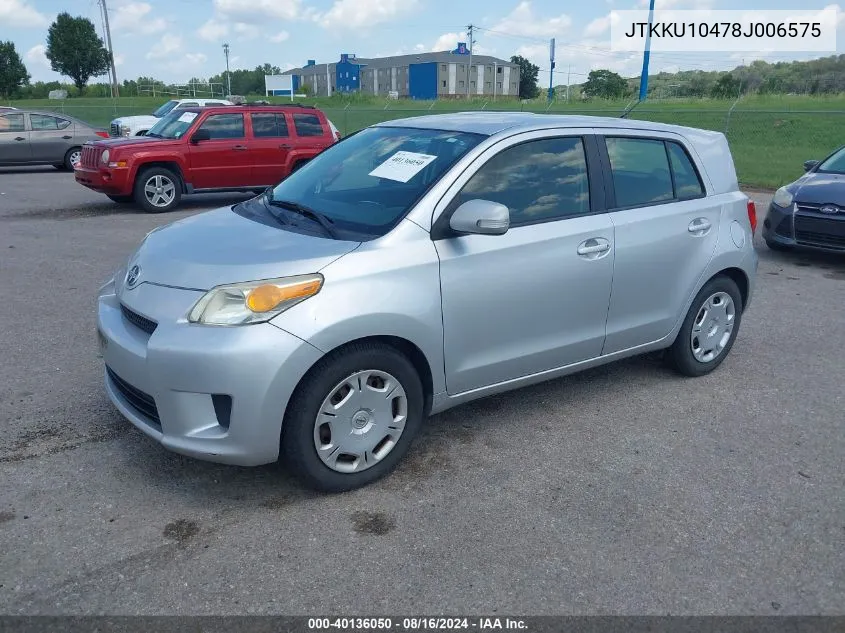 2008 Scion Xd VIN: JTKKU10478J006575 Lot: 40136050