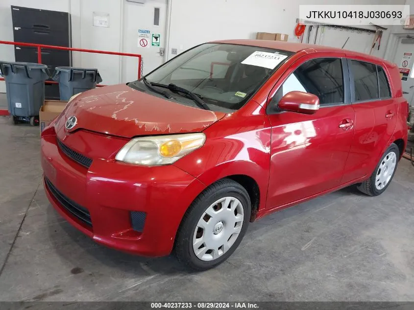 2008 Scion Xd VIN: JTKKU10418J030693 Lot: 40237233