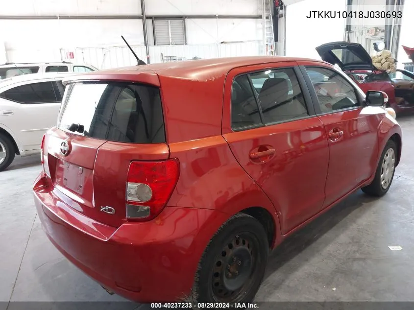 2008 Scion Xd VIN: JTKKU10418J030693 Lot: 40237233