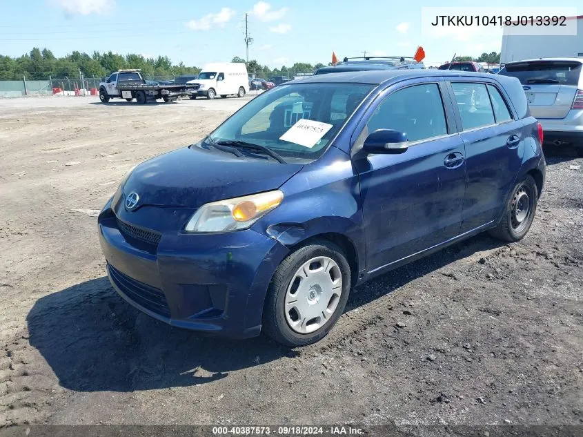 2008 Scion Xd VIN: JTKKU10418J013392 Lot: 40387573