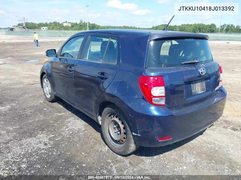 2008 Scion Xd VIN: JTKKU10418J013392 Lot: 40387573