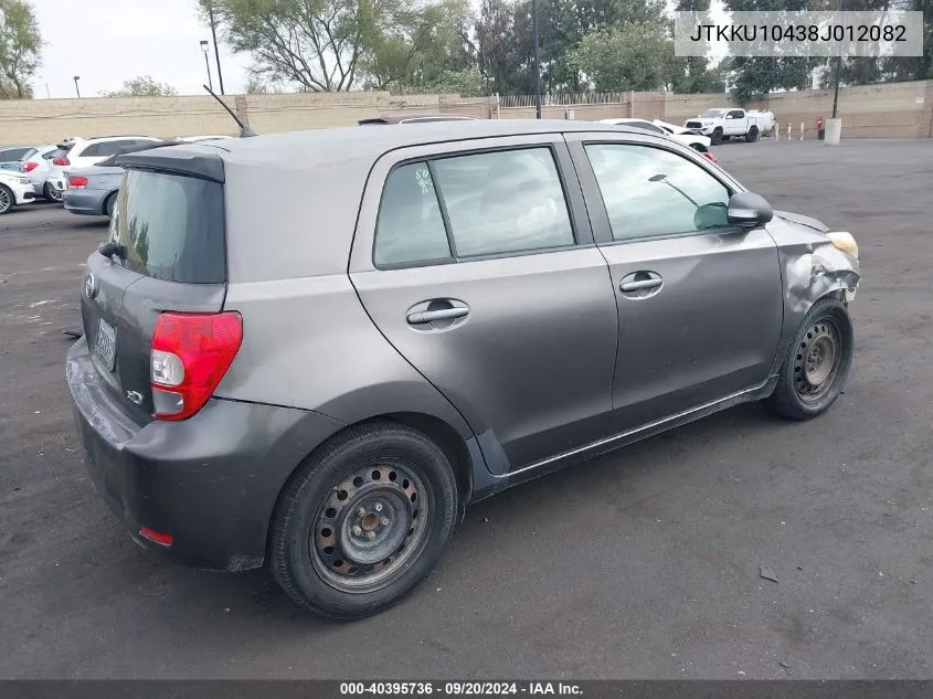 2008 Scion Xd VIN: JTKKU10438J012082 Lot: 40395736