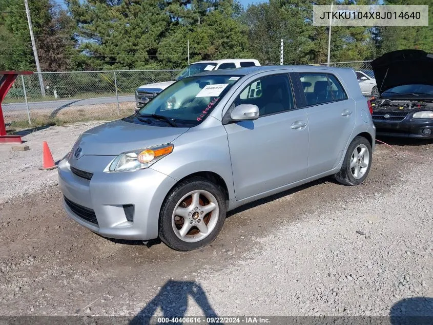 2008 Scion Xd VIN: JTKKU104X8J014640 Lot: 40406616