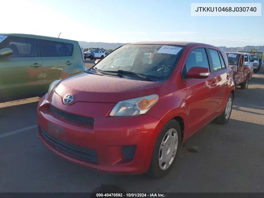 2008 Scion Xd VIN: JTKKU10468J030740 Lot: 40470592